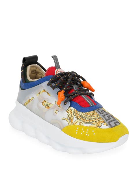 versace chain reaction 43|authentic versace chain reaction sneakers.